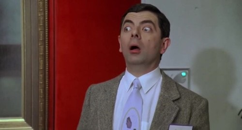 L'air surpris de Mister Bean