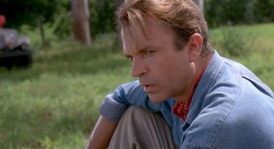 Sam Neill dans Jurassic Park