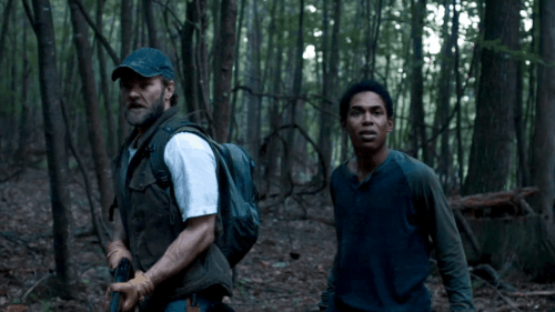 Joel Edgerton et Kelvin Harrison Jr. dans "It comes at Night"