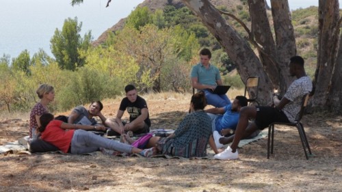 Marina Foïs et les adolescents dans L'Atelier de Laurent Cantet