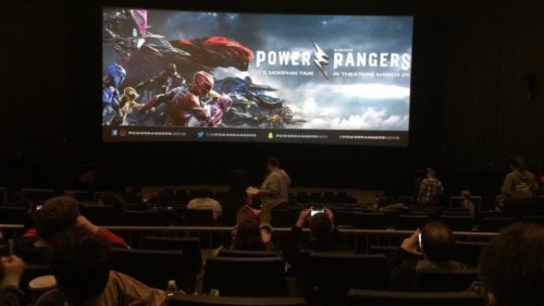 Une séance de Power Ranger le film