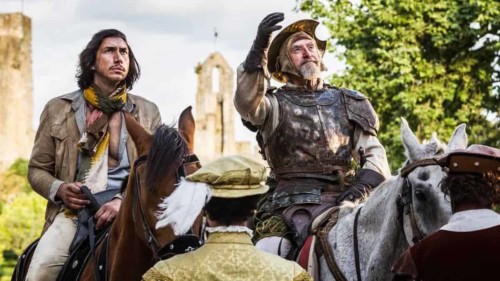 Adam Driver et Jonathan Pryce dans l'homme qui tua Don Quichotte par Diego Lopez Calvin