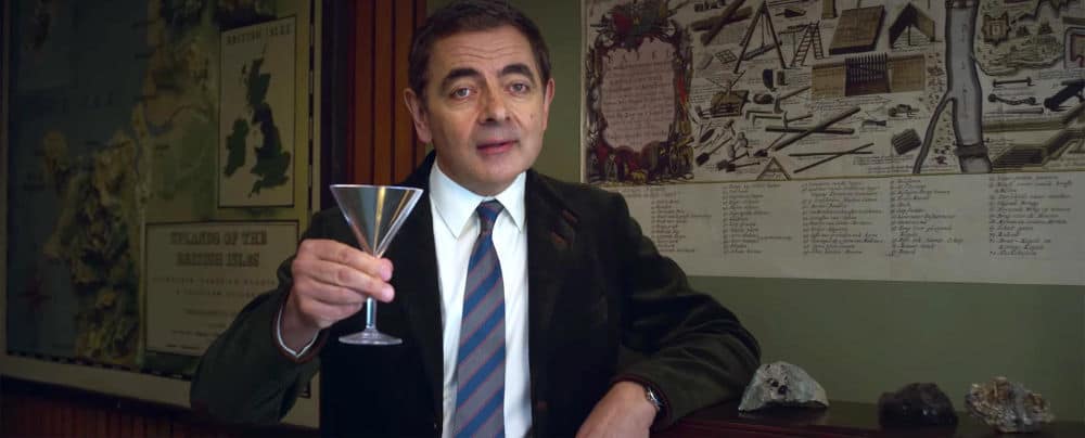 Johnny English en professeur qui enseigne son savoir