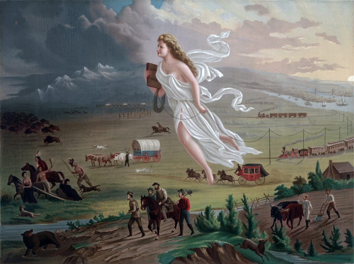 American Progress de John Gast, 1872