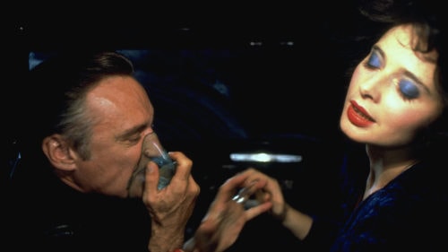 Isabella Rossellini et Dennis Hopper dans Blue Velvet