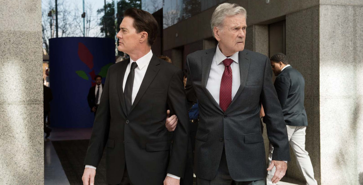 Dougie Jones (Kyle MacLachlan) et le patron des assurances dans Twin Peaks : The Return