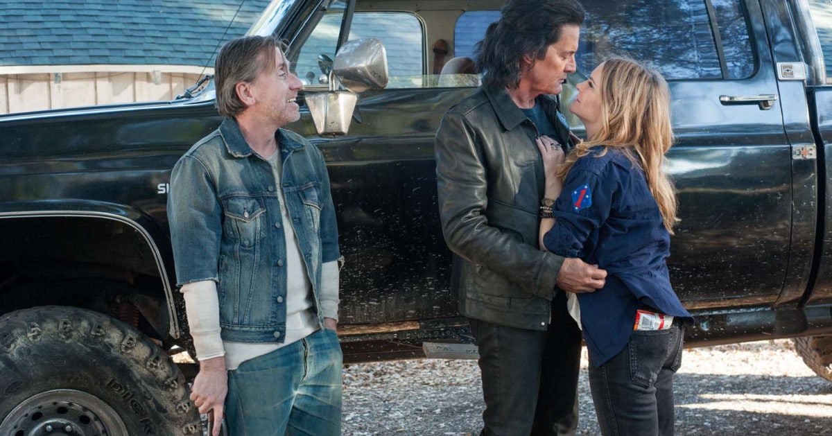 Jennifer Jason Leigh, Kyle MacLachlan et Tim Roth dans Twin Peaks : The Return (Saison 3)