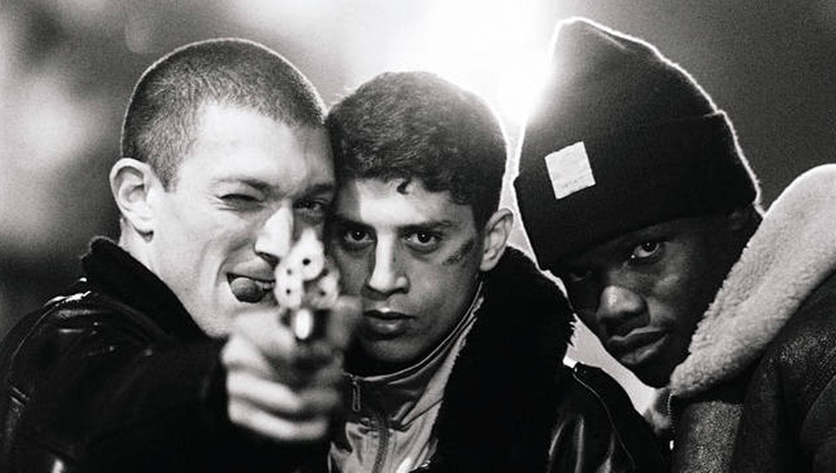 Vincent Cassel, Hubert Koundé et Saïd Taghmaoui dans La Haine