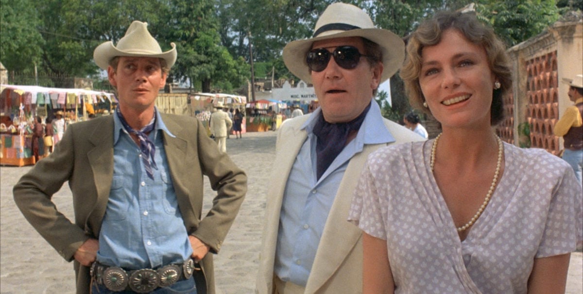 Albert Finney, Jacqueline Bisset et Anthony Andrewsdans Au-dessous du volcan