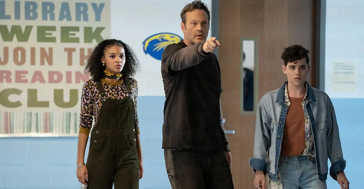 Nyla et Joshua aux côtés de Millie dans le corps de Vince Vaughn dans Freaky