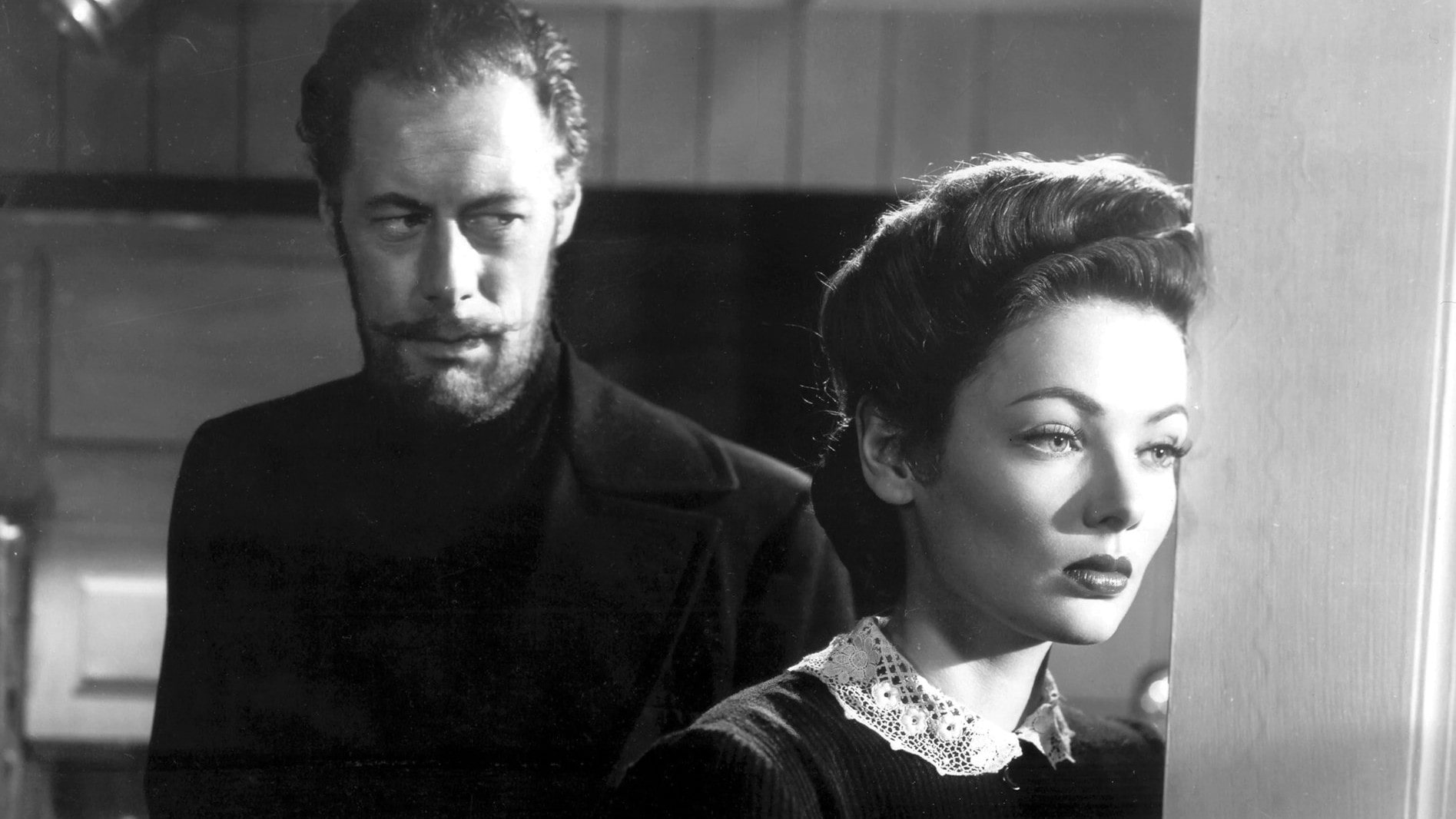 Gene Tierney et George Sanders dans The Ghost and Mrs. Muir