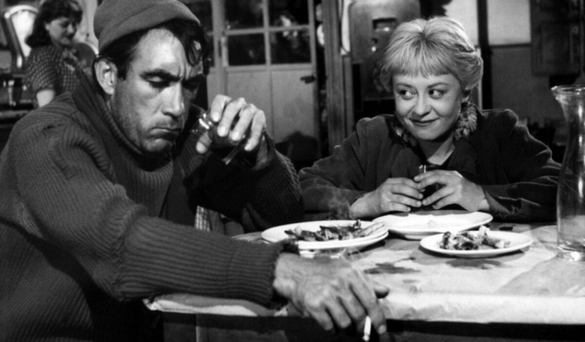 Gelsomina et Zampanò dans "La strada"