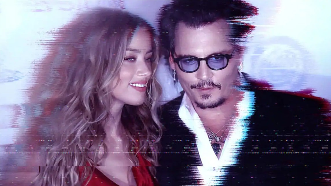 Johnny Depp et Amber Heard dans la série documentaire Netflix Johnny Depp vs Amber Heard de Emma Cooper