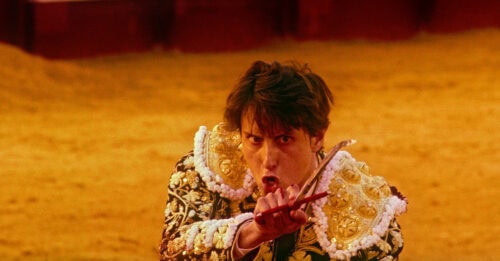 Andrés Roca Rey dans l'arène dans Tardes de soledad de Albert Serra