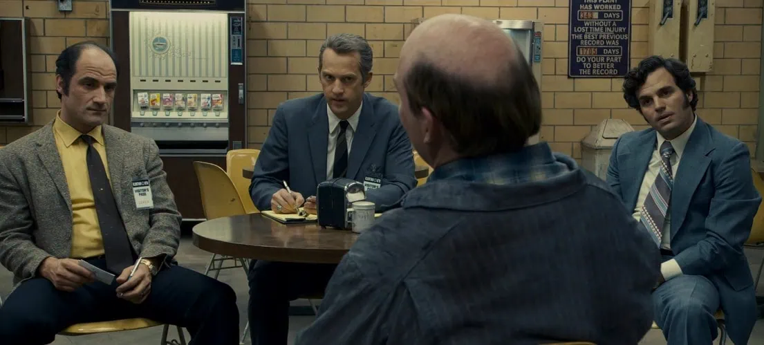 Les enquêteurs face au supposé Zodiac dans le film de David Fincher