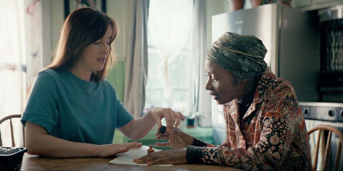 Florence Longpré et Malube Uhindu-Gingala dans "Empathie"