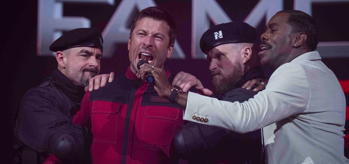 Ben Richards (Glenn Powell) en colère, dans "Running Man"