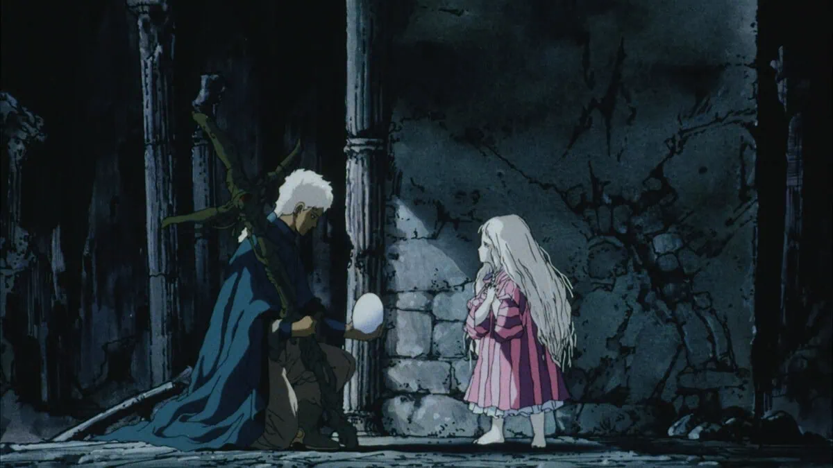 La jeune fille avec l’œuf dans L'Œuf de l'ange de Mamoru Oshii