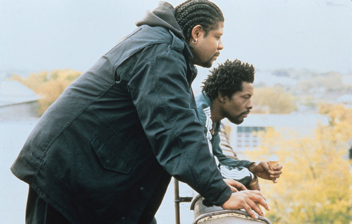 Forest Whitaker et Isaach de Bankolé sur le toit dans Ghost Dog
