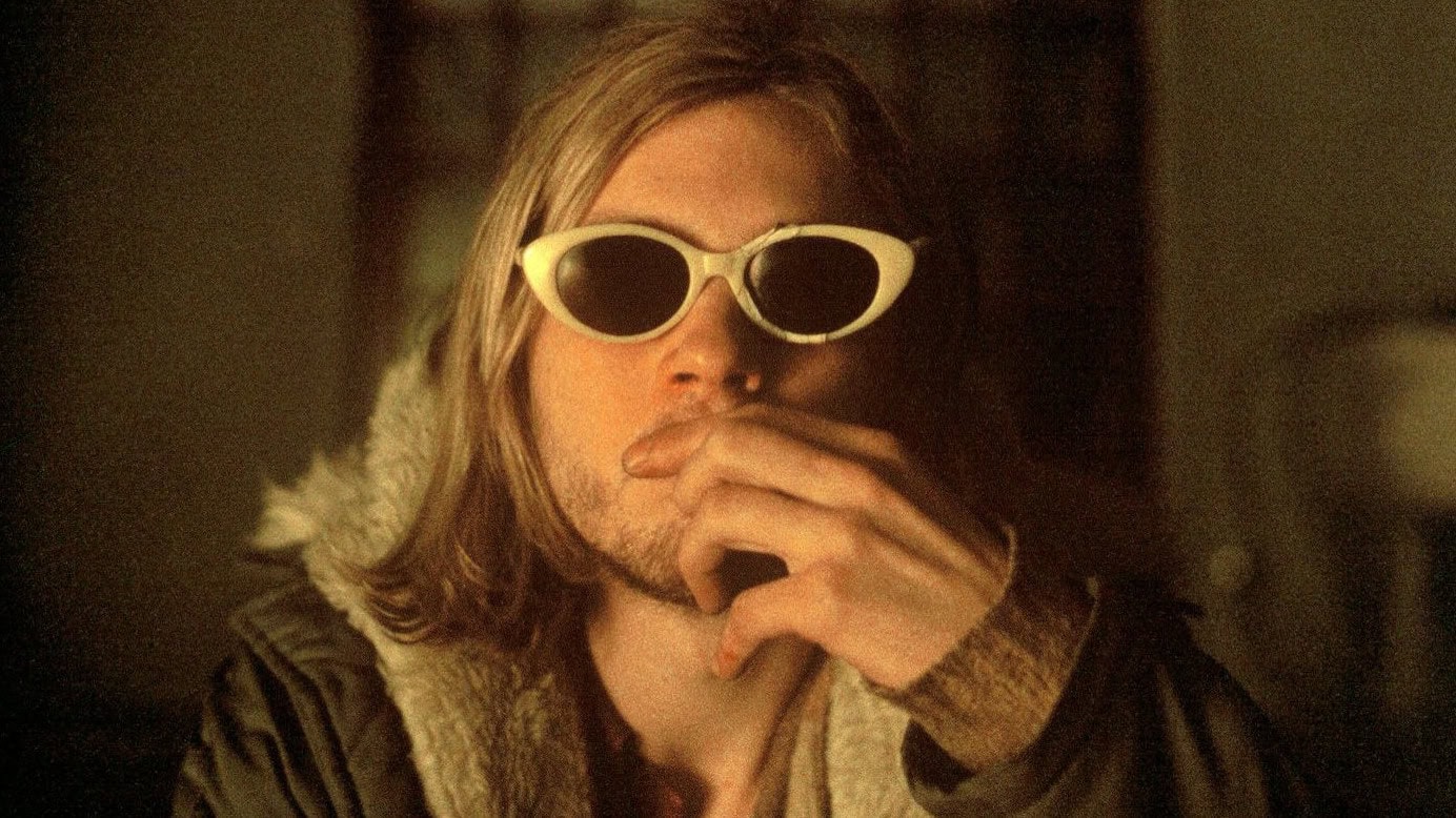 Michael Pitt en Kurt Cobain avec des lunettes de soleil dans Last Days