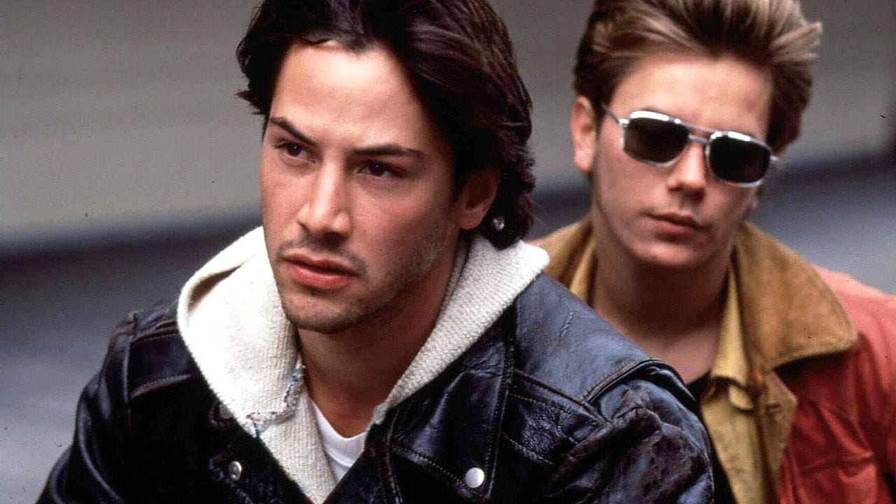 River Phoenix et Keanu Reeves à moto dans My Own Private Idaho